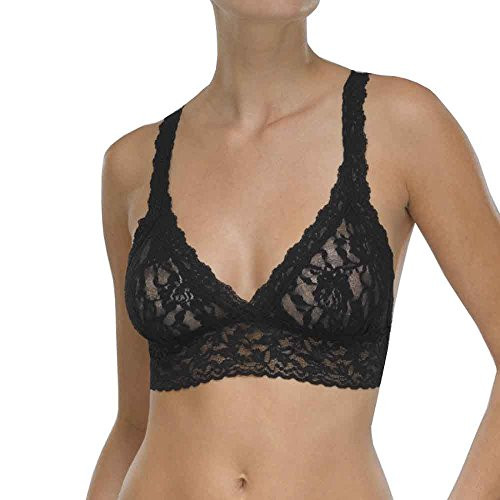 hanky panky Women s Signature Lace Crossover Bralette  BlackXS