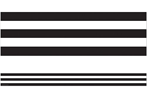 Teacher Created Resources Black & White Stripes Straight Border Trim (5223)