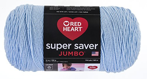 Red Heart Super Saver Jumbo Yarn, Light Blue