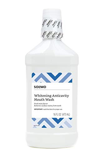 Amazon Brand   Solimo Whitening Anticavity Mouthwash 16 Fluid Ounces