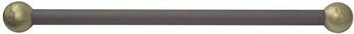 Solus SCA 335BZ 15  Aluminum Cross Arm Ladder Rest for Outdoor Lamp Posts and Poles Easy to Mount Maintenance Free and Weather Resistant Bronze Bar with Gold Caps