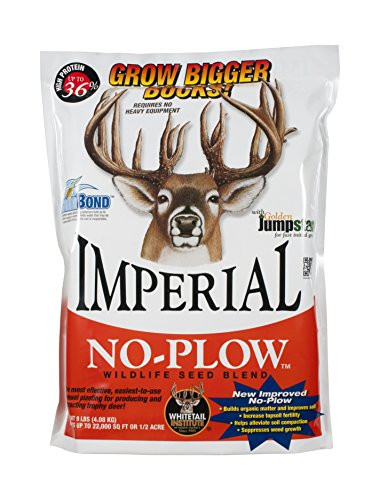Whitetail Institute Imperial No Plow Food Plot Seed  Spring and Fall Planting  9 Pound  5 acre
