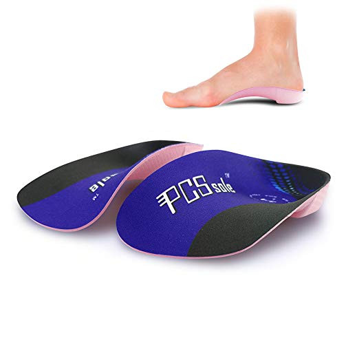 Pcssoles 3 4 Orthotics Shoe Insoles High Arch Supports Shoe Insoles for Plantar Fasciitis Flat Feet Over Pronation Relief Heel Spur Pain   XL Men9 11 Women10 12