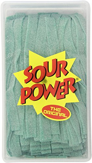 Sour Power Candy Belts Green Apple Belts 150 Count Tubs  Pack of 2