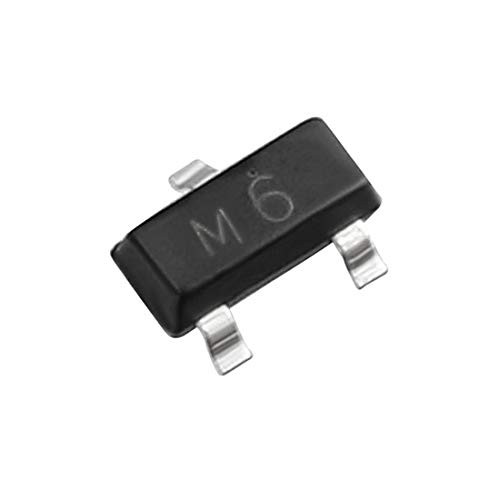 uxcell 200pcs S9015 Transistor M6 PNP 45V 100mA 200mW Surface Mount SOT 23
