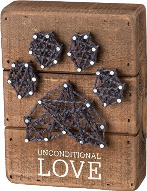 Primitives By Kathy "Unconditional Love" String Art Box Sign Primitives By Kathy "Unconditional Love" String Art Box Sign