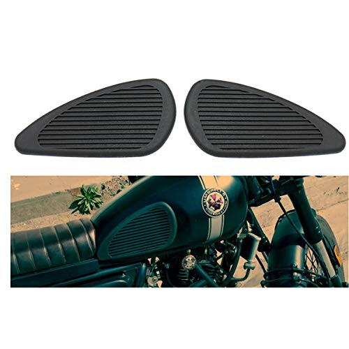 Motorcycle Tank Knee Pad Vintage Gas Knee Protector Sticker for Honda Triumph Yamaha Harley  Black