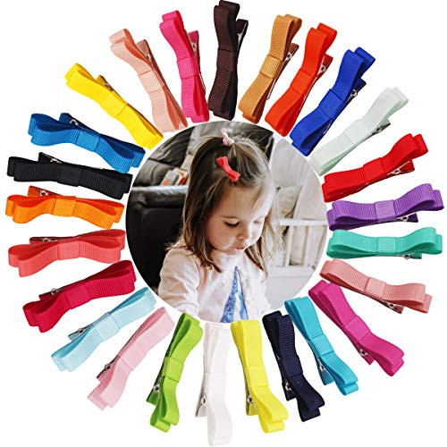 50PCS 25Pairs Baby Hair Clips 236Inch Grosgrain Ribbon Tiny Hair Bow Alligator Hair Clips Fully Lined for Fine Hair Infants Baby Girls Toddlers Kids 50PCS 25Pairs Baby Hair Clips 236Inch Grosgrain Ribbon Tiny Hair Bow Alligator Hair Clips Fully Lined for Fine Hair Infants Baby Girls Toddlers Kids
