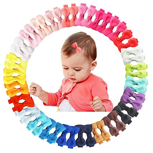 50Pcs 2Inch Mini Hair Clips for Baby Fine Hair Grosgrain Ribbon Hair Bows Clips Fully Lined for Baby Girls Infants Toddlers in Pairs 50Pcs 2Inch Mini Hair Clips for Baby Fine Hair Grosgrain Ribbon Hair Bows Clips Fully Lined for Baby Girls Infants Toddlers in Pairs