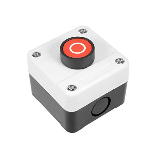 uxcell Push Button Switch Station Momentary NC Red 400V 10A 6A