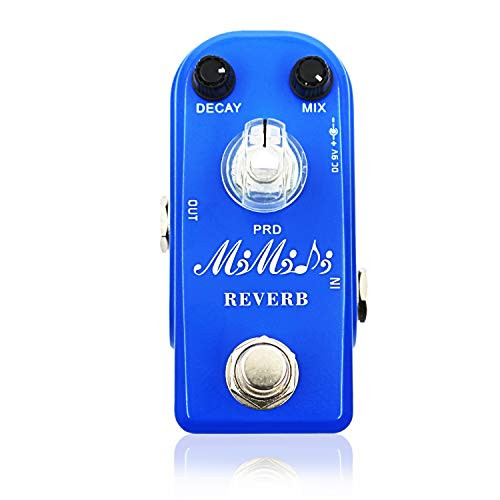 Digital Reverb Pedal   MIMIDI Reverb Mini Pedal with Three Modes Bass Guitar Effects Pedal Aluminum Alloy Shell True Bypass  M12 Reverb Blue