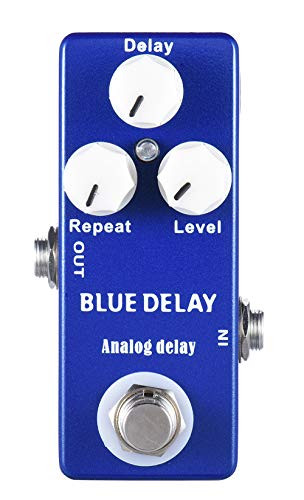 Mosky Delay Guitar Effect Pedal with True Bypass Switch  Blue delay