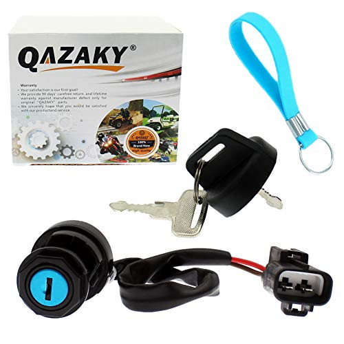 QAZAKY Replacement for Ignition Key Switch Yamaha ATV YFM400 YFM700 YFM700R YFM700RSE YFM7RSE YFZ450R YFZ450RSE YFZ450X Big Bear Raptor 400 700 700R Realtree Hunter 4SH 82510 00 00