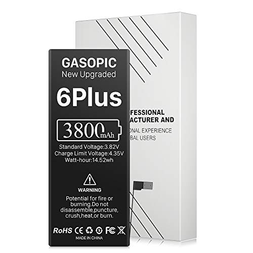 3800mAh  Upgraded Battery for iPhone 6 Plus New 0 Cycle Higher Capacity Replacement Battery Compatible with iPhone 6P A1522 A1524 A1593  24 Months Warr   No Tool
