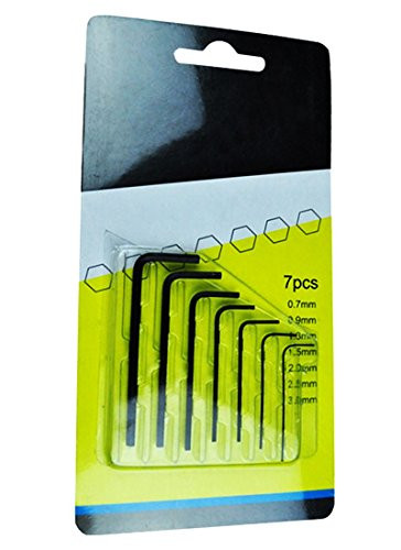 7Pcs 07mm 3mm Mini Micro Hexagon Hex Allen Key Set Wrench Screwdriver Tool Kit