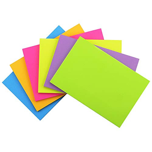 Early Buy Sticky Notes 6 Bright Color 12 Pads Self Stick Notes 4 in x 6 in 50 Sheets Pad