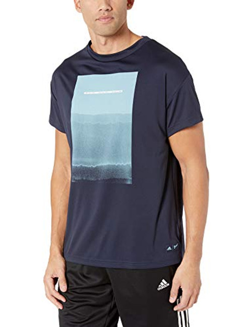 adidas Men s Parley Graphic Tee Legend Ink Small adidas Men s Parley Graphic Tee Legend Ink Small