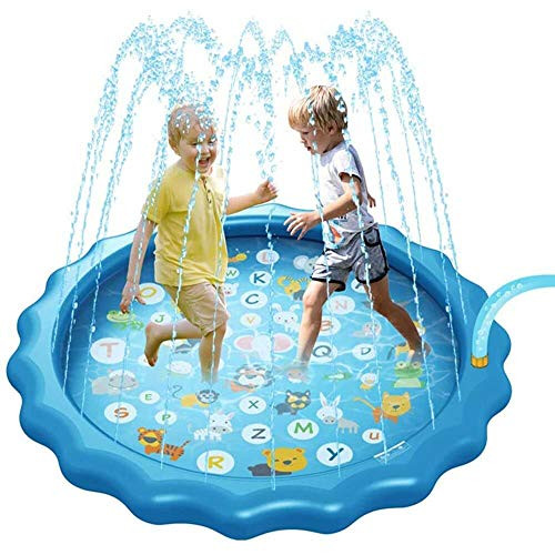 YouthGo Splash Pad 68 Inches Sprinkler for Kids Water Pool Toys and Wading Pools for Play Outdoor Toys Outside Splash Pad for Baby and Toddler