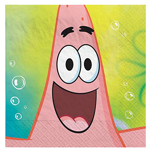 SpongeBob Design Luncheon Napkins 16pc SpongeBob Design Luncheon Napkins 16pc