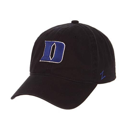 Zephyr Duke Blue Devils Scholarship Relaxed Fit Dad Cap   NCAA Adjustable One Size Black Baseball Hat
