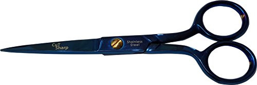 Cut Sharp MC 5" Stainless Steel Scissors (Titanium Blue)