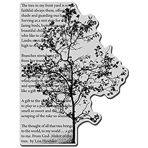 Stampendous Cling Rubber Stamp Tree Poem Image