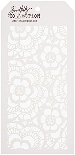 Stampers Anonymous Tim Holtz Layered Lace Stencil 4125  x 85