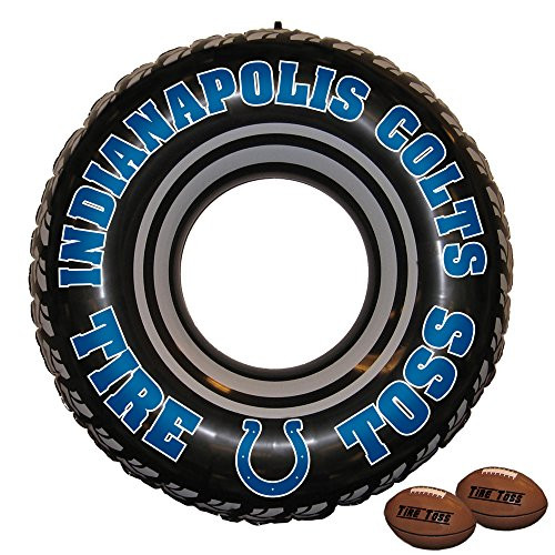 Fremont Die NFL Indianapolis Colts Tire Toss Game 30  Diameter Black Team Colors Fremont Die NFL Indianapolis Colts Tire Toss Game 30  Diameter Black Team Colors