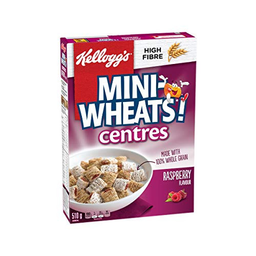 Kellogg s Mini Wheats Centres Raspberry Flavour Cereal 510g 18oz  Imported from Canada