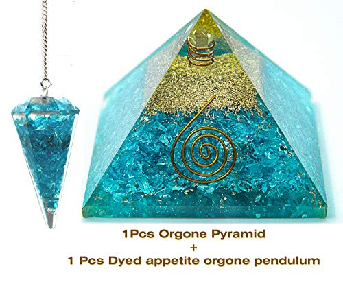 Orgone Pyramid and Orgone Pendulum Set  Energy Generator with Emf Protection for Chakra Healing Meditation Yoga Development  Balancing Positive Energy  A Solution for Physical