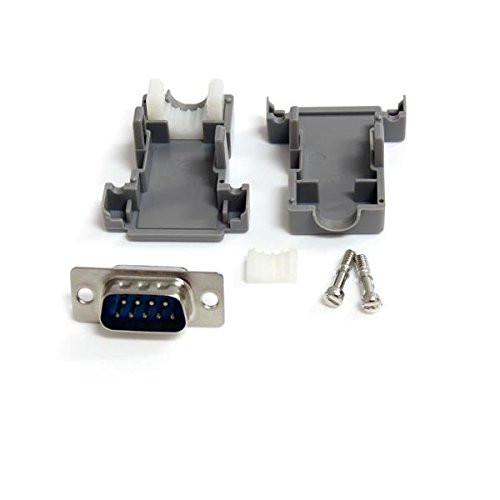 StarTechcom Assembled DB9 Male Solder D SUB Connector with Plastic Backshell  C9PSM