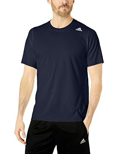 adidas Men s Freelift Sport Fitted 3 Stripes Tee Legend Ink X Large