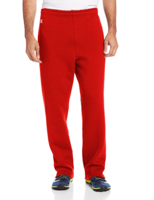 Russell Athletic Men s Dri Power Open Bottom Sweatpants with Pockets True Red X Large