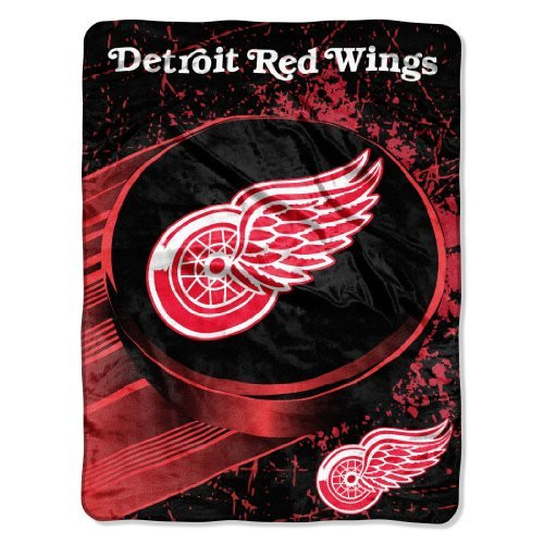 NHL Detroit Red Wings  Ice Dash  Micro Raschel Throw Blanket 46  x 60