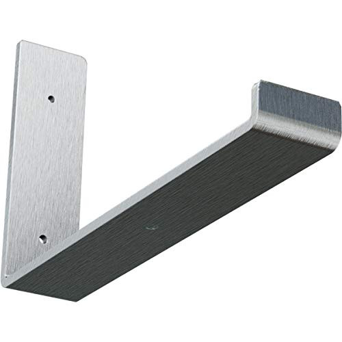 Ekena Millwork BKTM02X12X07HSCRS Steel Bracket Hanging Shelf 2 W x 12 D x 7 H Unfinished