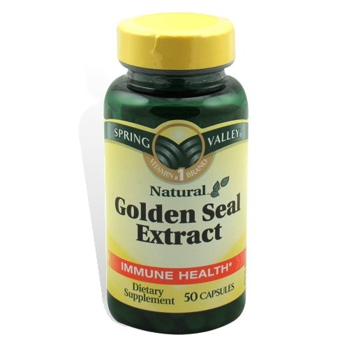 Spring Valley Goldenseal Extract, 100 milligram, 50 Capsules