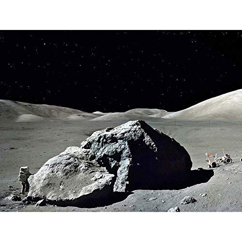 Wee Blue Coo Photograph Rock Moon Landing Apollo 17 Space Astronaut Unframed Wall Art Print Poster Home Decor Premium