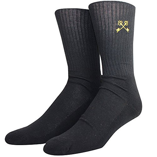 Steve Madden Men s Ribbed Crew Sock black One Size