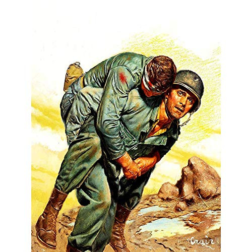 Wee Blue Coo Vintage War Illustration Wounded Soldiers Unframed Wall Art Print Poster Home Decor Premium Wee Blue Coo Vintage War Illustration Wounded Soldiers Unframed Wall Art Print Poster Home Decor Premium