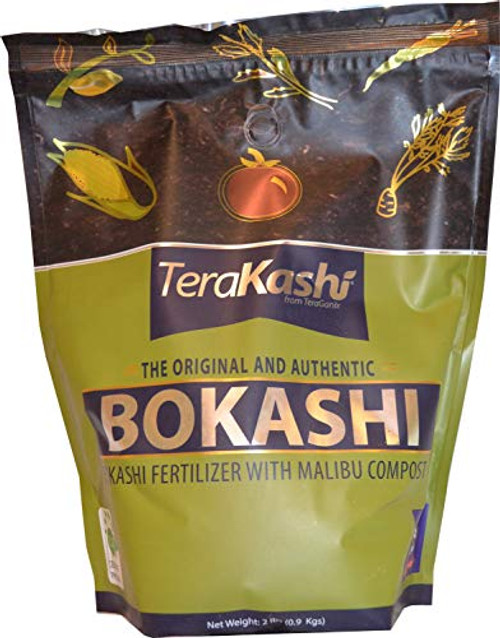 TeraGanix Bokashi Organic Rice Bran Mix   2lbs   Dry Powder to Compost Food   Pet Waste Indoors for Better Planting Soil