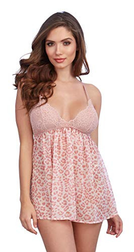Dreamgirl Women s Babydoll Pink Leopard Extra Large
