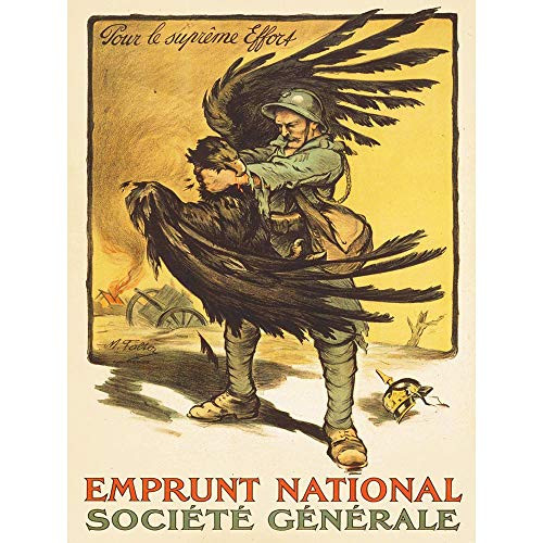 Wee Blue Coo Propaganda War WWI France Loan Soldier German Eagle Strangle Unframed Wall Art Print Poster Home Decor Premium Wee Blue Coo Propaganda War WWI France Loan Soldier German Eagle Strangle Unframed Wall Art Print Poster Home Decor Premium