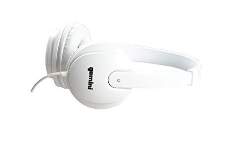 Gemini DJX 200 Professional Studio Over the Ear DJ Monitor Headphones White  WHT