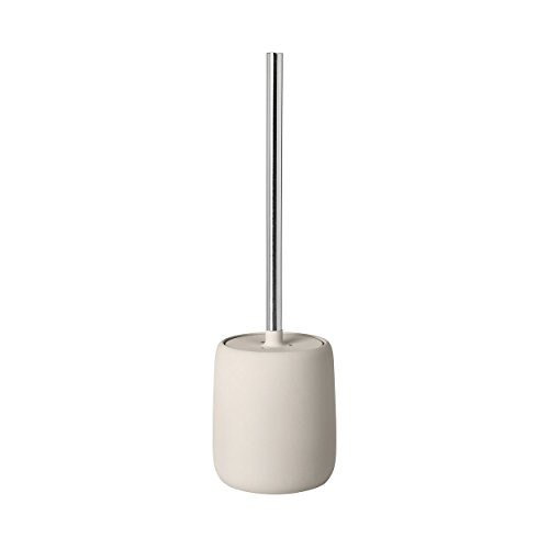 Blomus Toilet Brush Ceramic Plastic Silicone Moonbeam H 39 cm Ø 11 cm