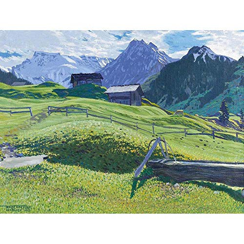 Wee Blue Coo Painting Swiss Alps Adelboden Waldemar Fink Herbststimmung Mountains Unframed Wall Art Print Poster Home Decor Premium Wee Blue Coo Painting Swiss Alps Adelboden Waldemar Fink Herbststimmung Mountains Unframed Wall Art Print Poster Home Decor Premium