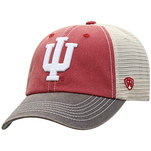 Top of the World Indiana Hoosiers Men s Relaxed Fit Adjustable Mesh Offroad Hat Team Color Icon Adjustable