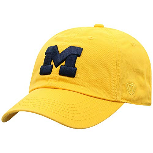 Top of the World Michigan Wolverines Men s Relaxed Fit Adjustable Hat Secondary Team Color Icon Adjustable