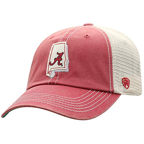 Top of the World Alabama Crimson Tide Men s Adjustable Off Road Mesh State Icon hat Adjustable