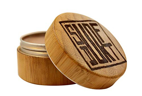 SurfDurt  Original Reef Safe Sunscreen   Eco Friendly   Water Resistant   Organic Sunscreen   Safe Sunscreen   Environmentally Friendly Sunscreen   RUSTIC BAMBOO CONTAINER  Tan   SPF 30  2oz