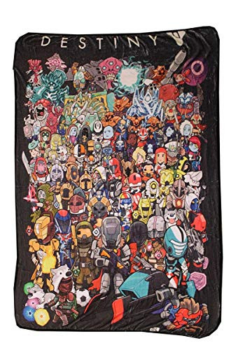 Chibi Characters Fleece Throw Blanket   45 x 60  Destiny Collectors Edition